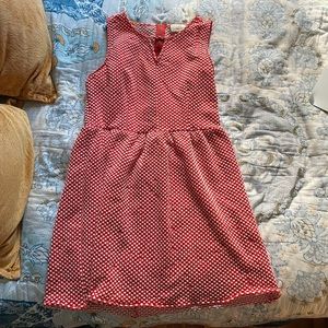 Red and white polka dot dress!!
